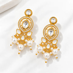 Pearl Royal Kundan Earrings
