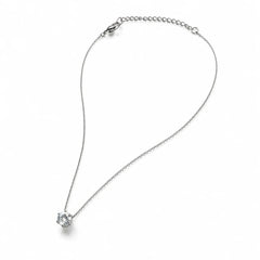 Silver Minimal Pendant Chain Necklace - Silver 925