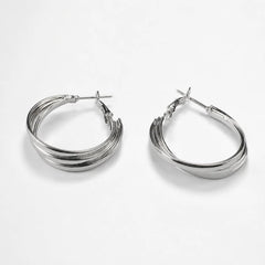 Trinity Layer Hoop Earrings