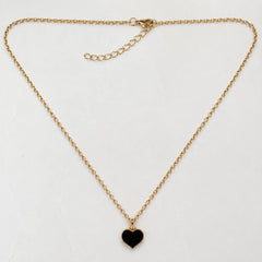 Gold Heart Pendant Necklace