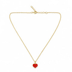 Gold Heart Pendant Necklace