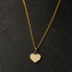 Gold Heart Pendant Necklace