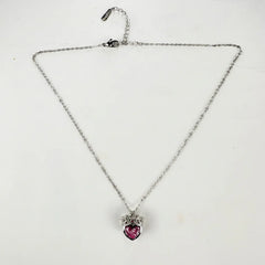 Crown Heart Pendant Necklace