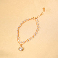 Elegant Beaded Pearl Bracelet