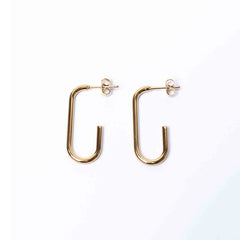 Golden Slim Hook Earrings