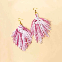 Macramé Tassel Earrings