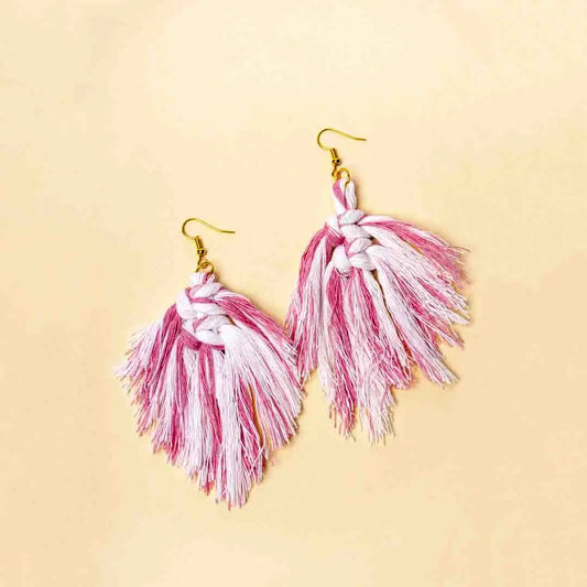 Macramé Tassel Earrings