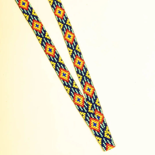 Beaded Multicolour Tassel String Belt