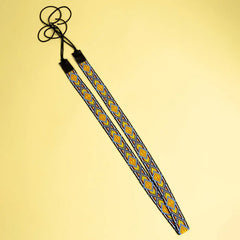 Beaded Multicolour Geometric String Belt