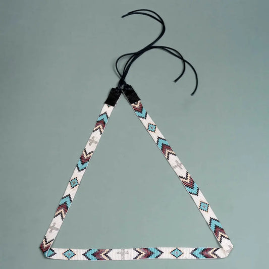 Beaded Pearly White Colourful String Belt
