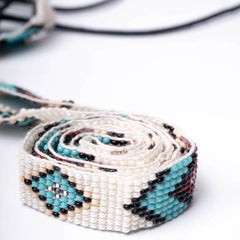 Beaded Pearly White Colourful String Belt