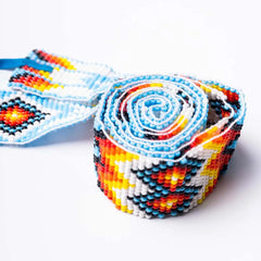 Beaded Bright Multicolour String Belt