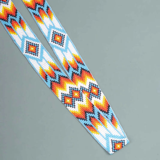 Beaded Bright Multicolour String Belt