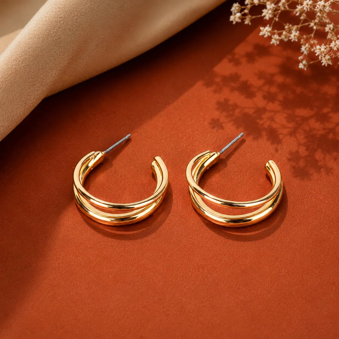 Classic Layered Hoop Earrings
