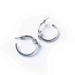Classic Knot Shaped Hoop Earrings