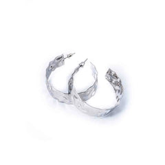 Textured Molten Hoop Earrings