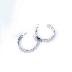 Textured Molten Hoop Earrings