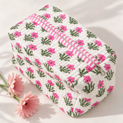 Pink Floral Single Pouch