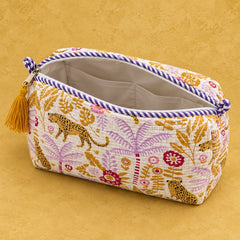 Yellow Jungle Animal 3 Layered Pouches