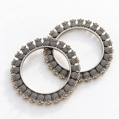 Oxidised Owl Motif Bangles