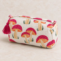 Pink Mushroom 3 Layered Pouches
