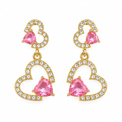 Crystal Love Heart Earrings