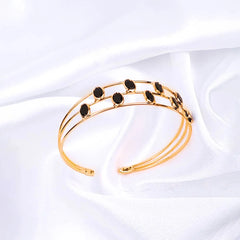 Layered Open Cuff Bracelet