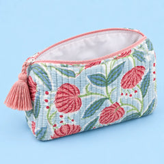 Pink Floral Pouch Set