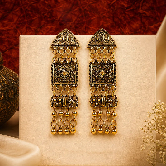 Antique Intricate Geometric Earrings