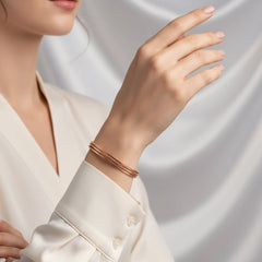 Rose Gold Hinged Bracelet