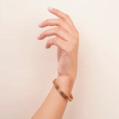 Rose Gold Hinged Bracelet
