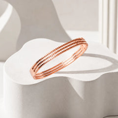 Rose Gold Hinged Bracelet