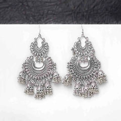 Chandbali Oxidised Jhumka