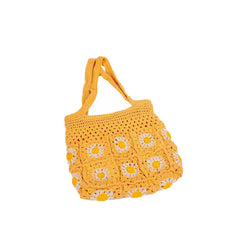 Crochet Light Floral Shoulder Bag