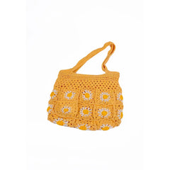 Crochet Light Floral Shoulder Bag