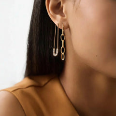 Set of 6 Western Golden Studs and Earrings Combo