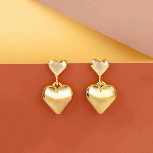 Glazy Heart Dangle Earrings