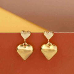 Glazy Heart Dangle Earrings