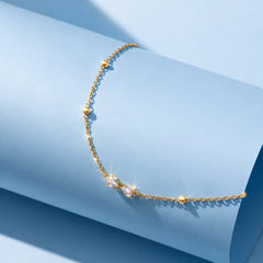 Dainty Bow Satellite Bracelet - 18K Gold Plated
