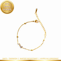 Dainty Bow Satellite Bracelet - 18K Gold Plated