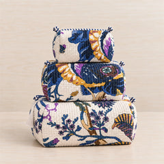Blue Meadow Pouch Set
