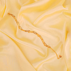 Dual Chain Link Bracelet - 18K Gold Plated