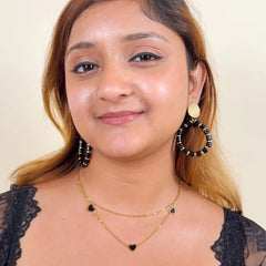 Heart Layered Chain Necklace - 18K Gold Plated