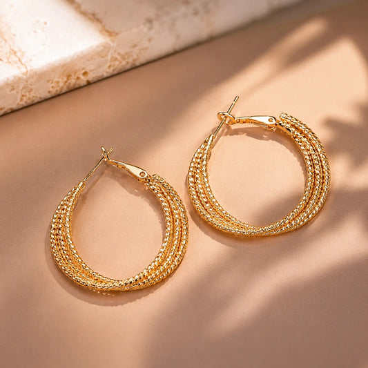 Textured Layered Hoops