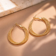 Textured Layered Hoops