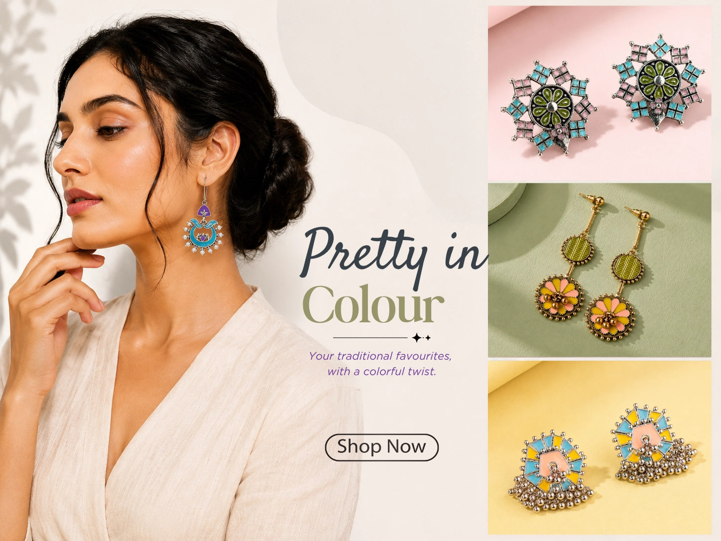 Earrings Enamel