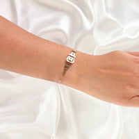 Rose Gold Belt Buckle Bracelet