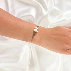 Rose Gold Belt Buckle Bracelet