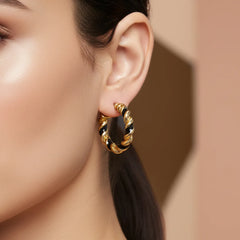 Twisted Hoop Earrings