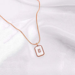 Rose Gold Minimal Pendant Necklace
